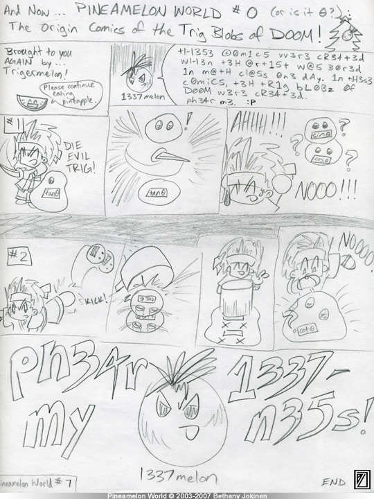 #7: The Origin Comics of the Trig Blobs of Doom!